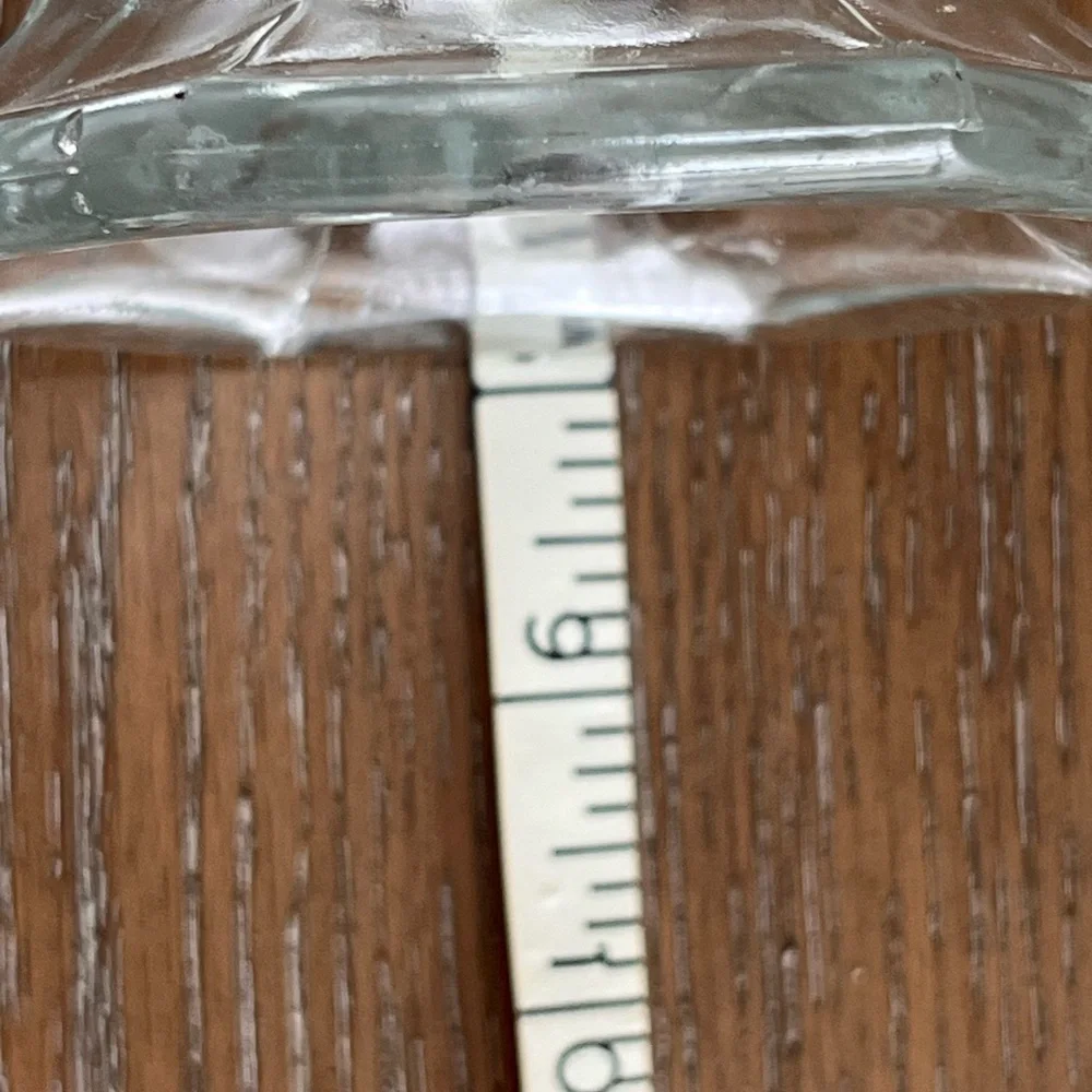 L.E. Smith Thousand Eyes Dewdrop Hobnail‎ Clear Glass Fan Vase